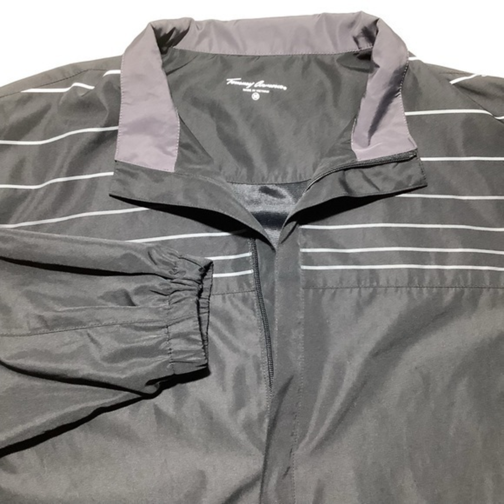 Tommy Armour Men’s Windbreaker Jacket, Black, Size‎ Medium